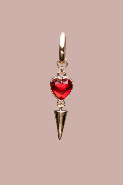Heart Drop Earring Big
