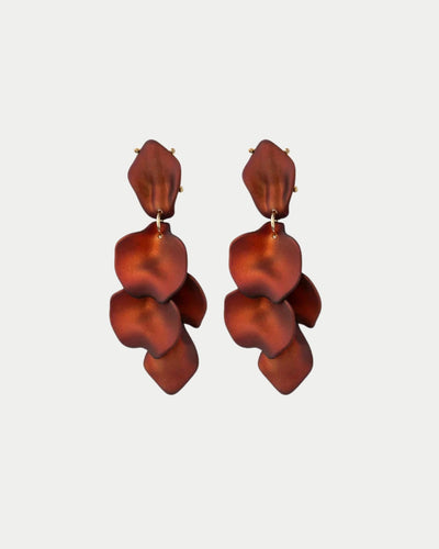 Leaf Earrings Metallic