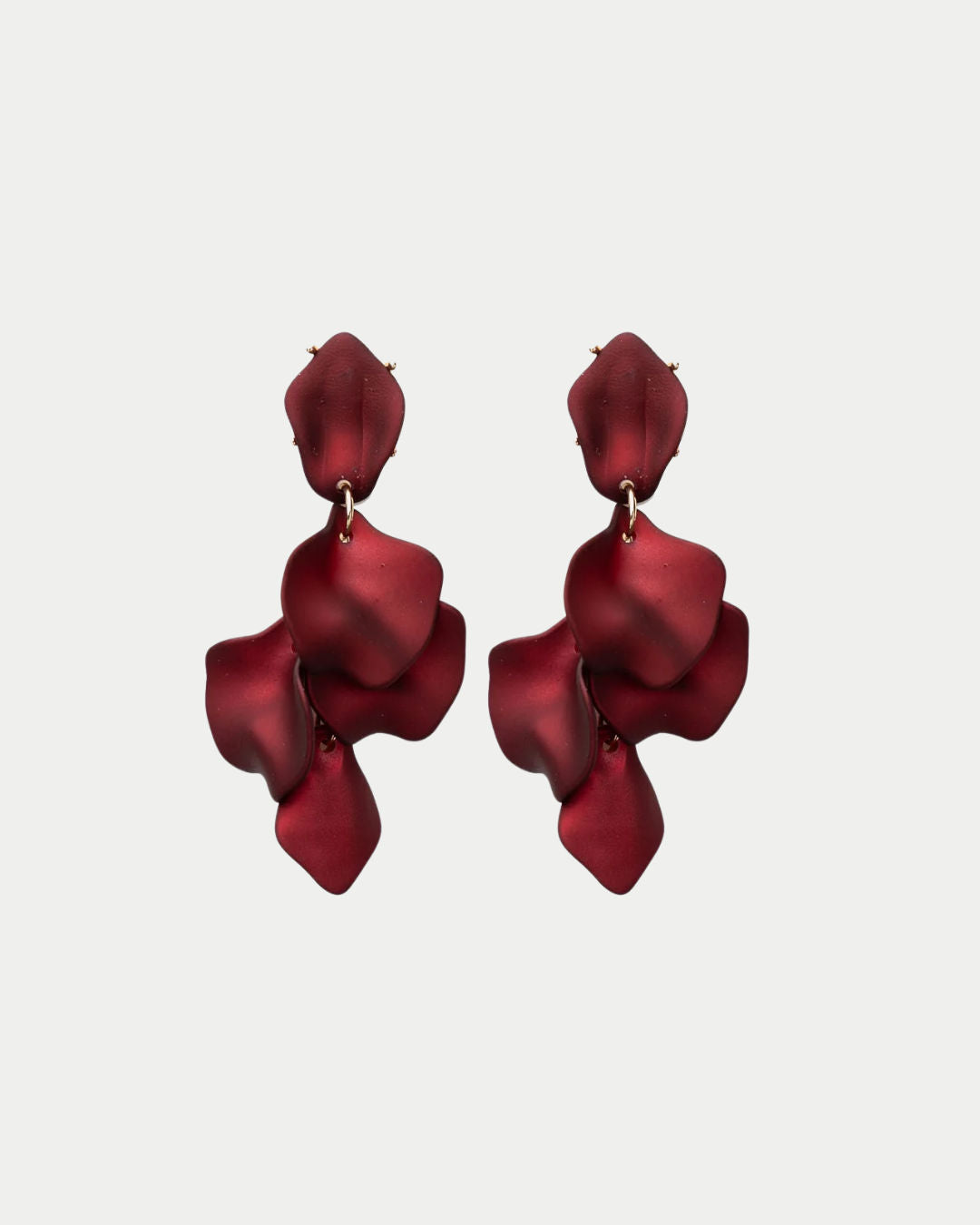 Leaf Earrings Metallic