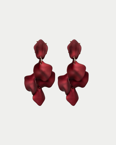 Leaf Earrings Metallic