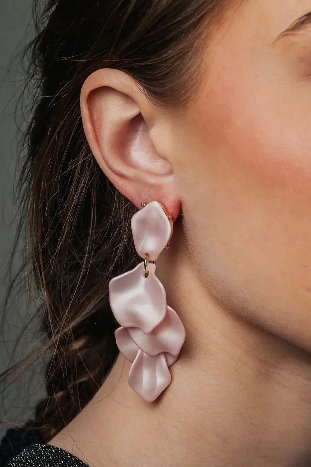 Leaf Earrings Pearl