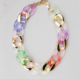 Big Chain Necklace w Gold