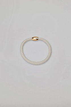 Hair elastic thin ivory