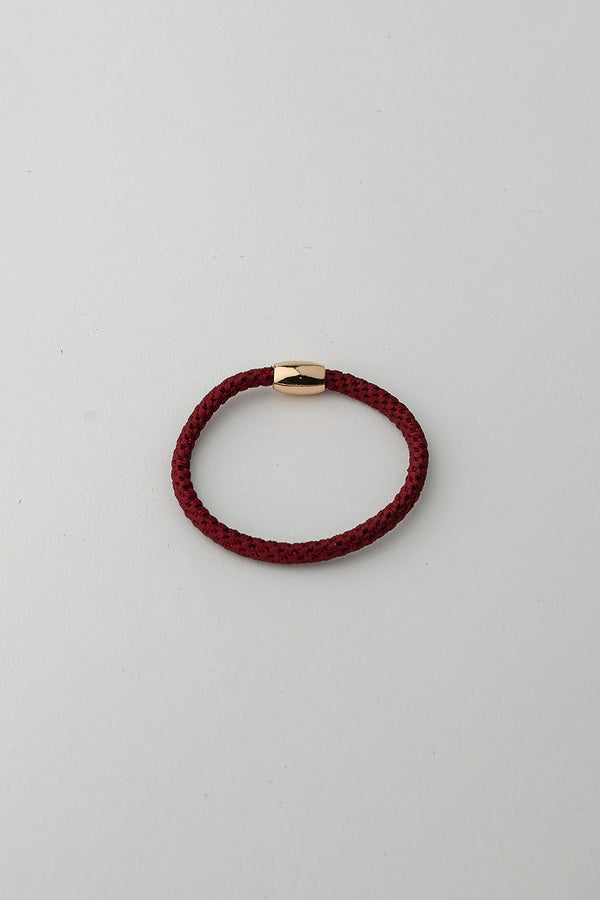 Elastic Hairband Thin Wine Red