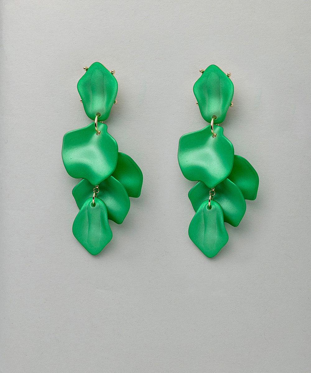 Leaf Earrings Metallic