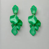 Leaf Earrings Metallic