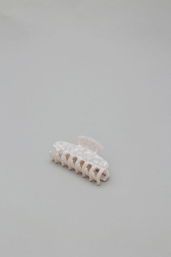 Hair Clip Pearl Beige/White