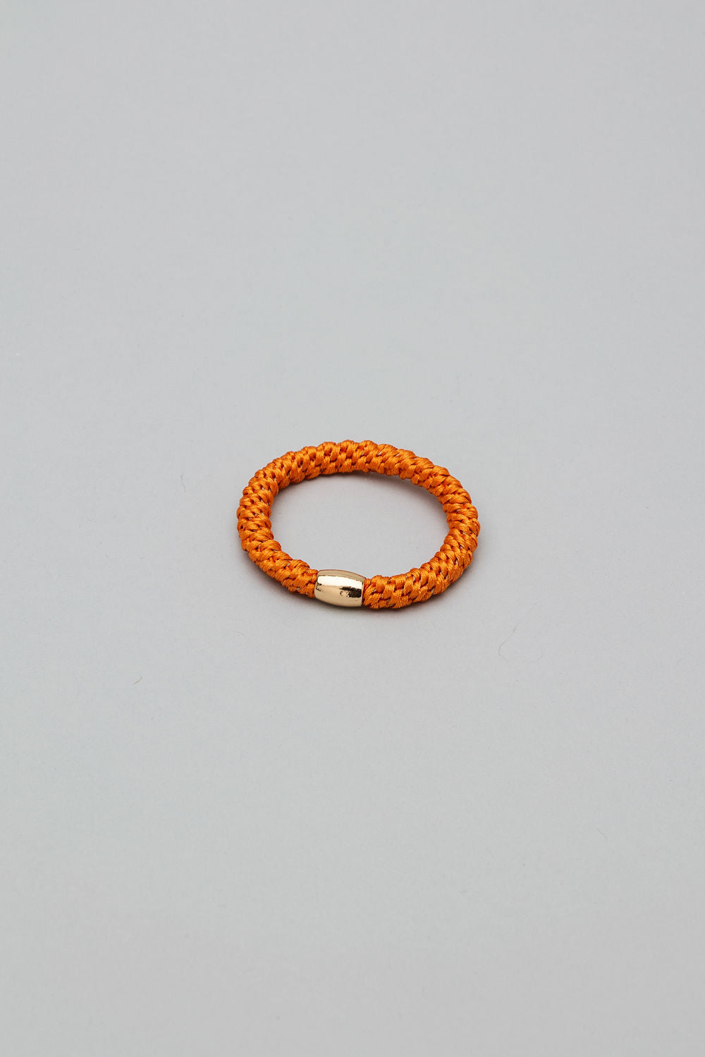 Elastic Hairband Orange w Gold