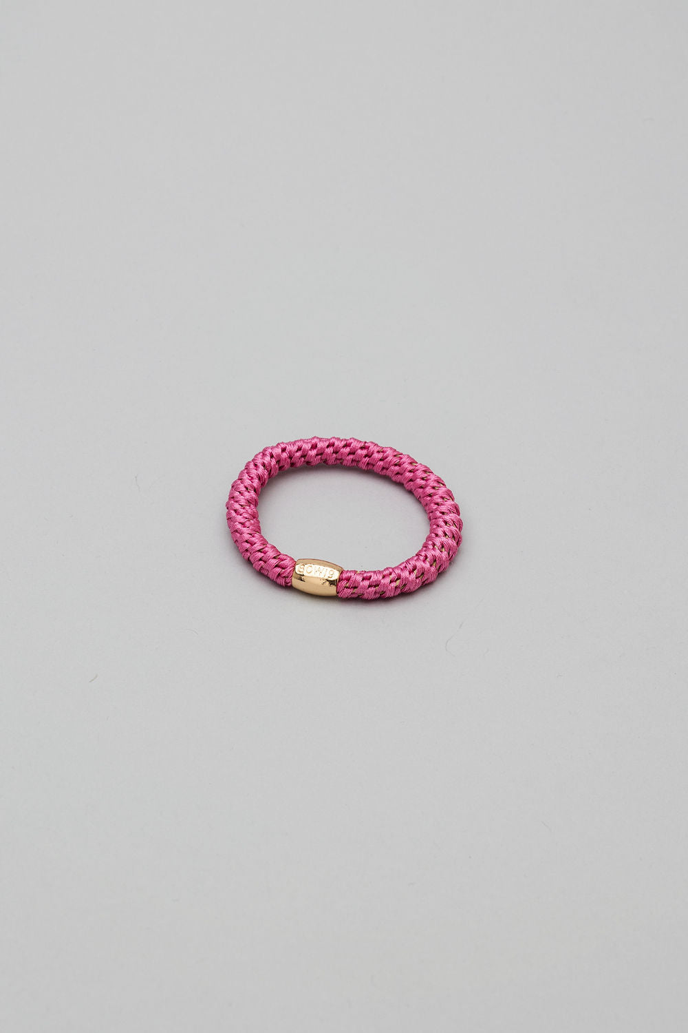 Elastic Hairband Cerise w Gold