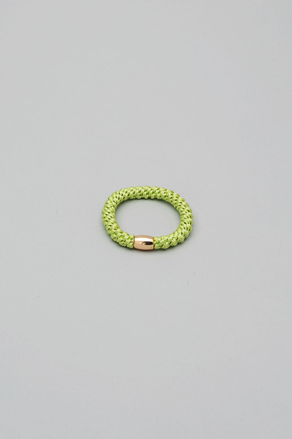 Hair Elastic Lime w Gold