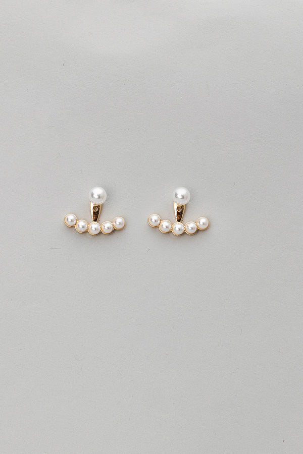 Pearl Row Earrings