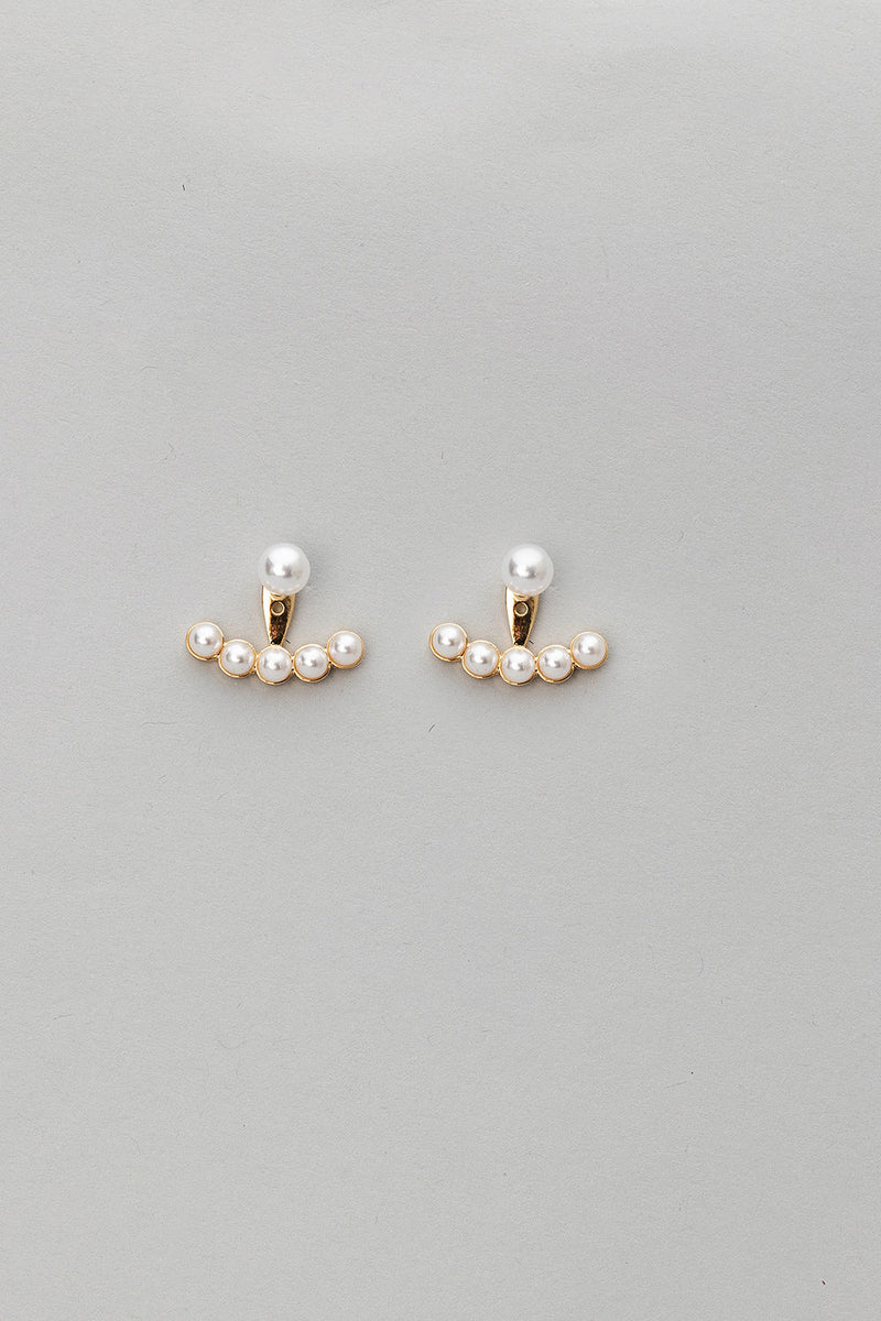 Pearl Row Earrings