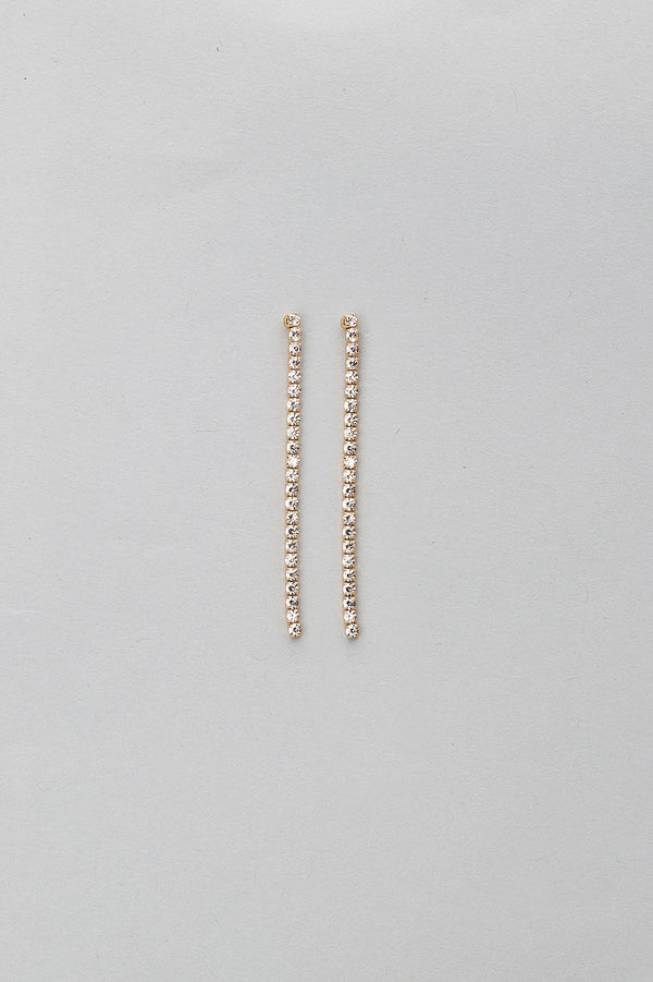 Strass Earrings Gold New York