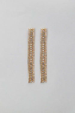 Strass Earrings Gold Paris