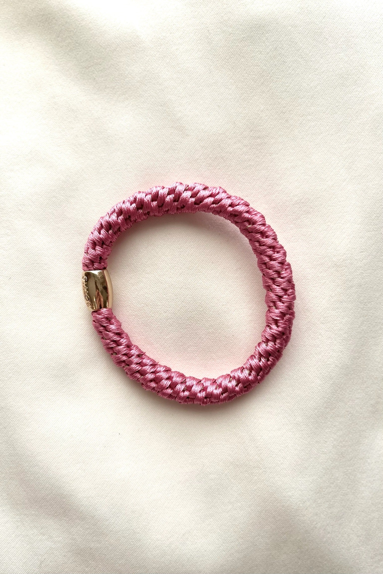 Elastic Hairband Cerise w Gold